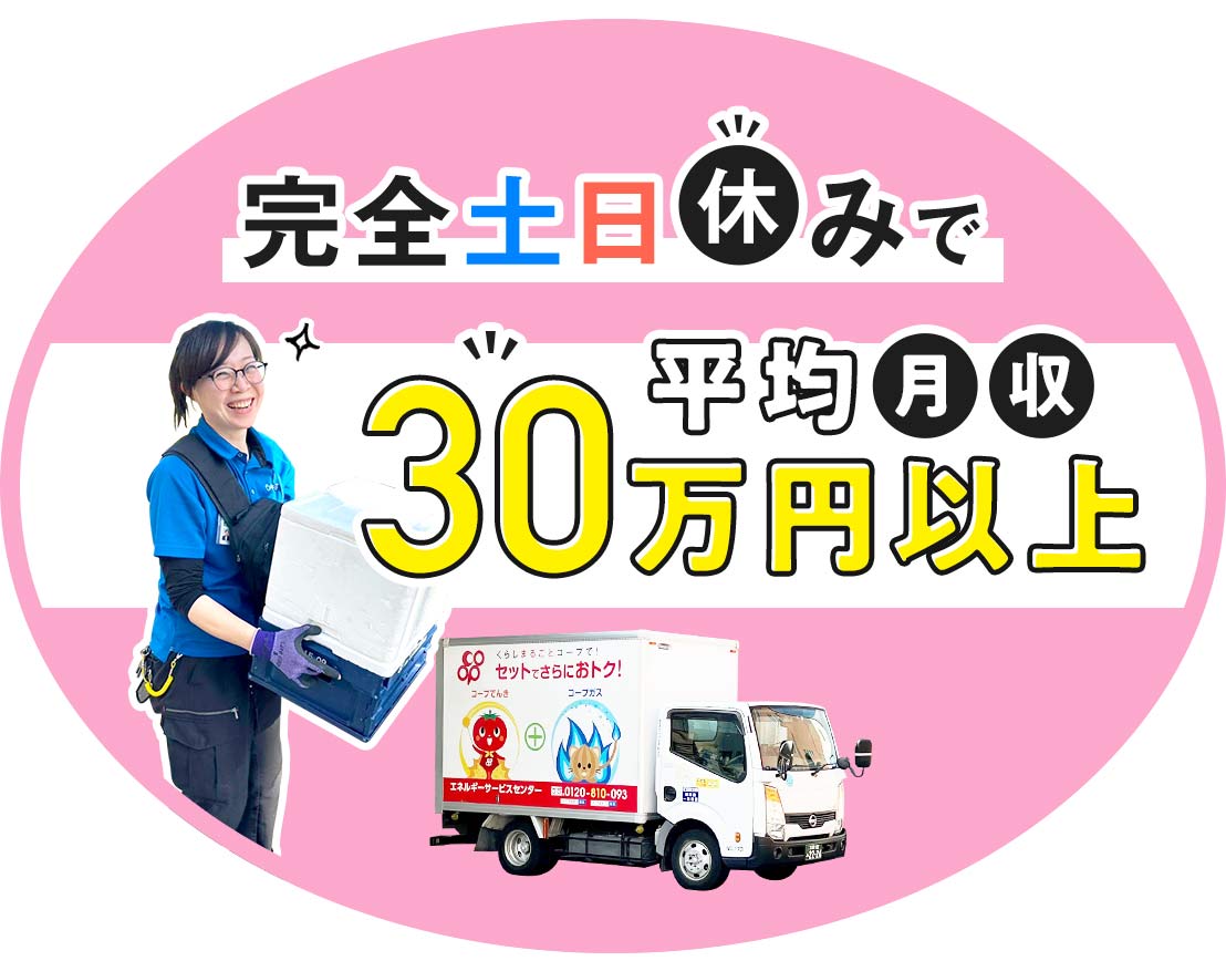 5名増員！普通免許で運転できる、ミニトラック☆平均月収30万円以上！